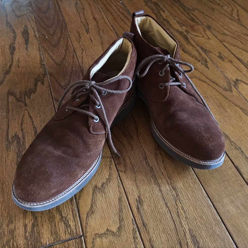 Men's Samuel Hubbard Brown Suede Low Boots Size 12 - Picture 2 of 9